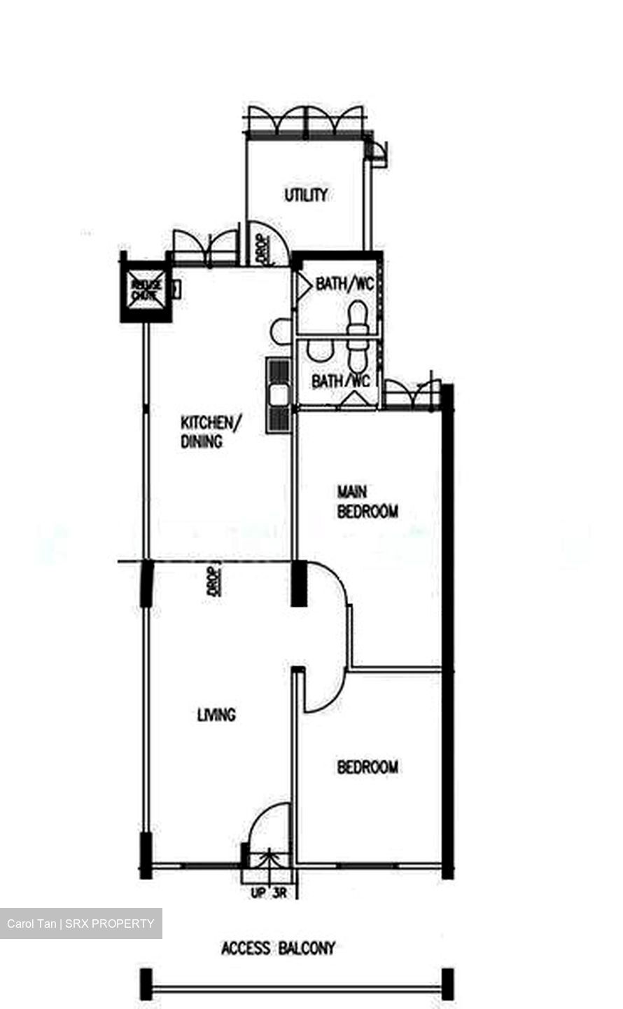 Blk 348 Ang Mo Kio Avenue 3 (Ang Mo Kio), HDB 3 Rooms #596855901